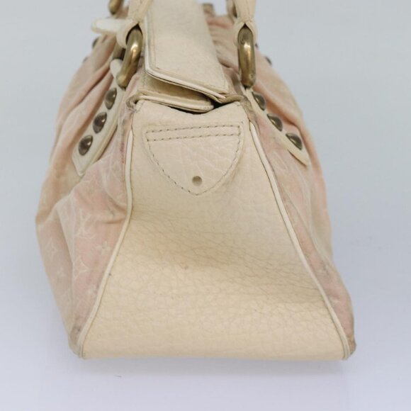LOUIS VUITTON Monogram Mini Lin Trapeze PM Hand Bag Pink M40062 LV Auth bs16132 - Picture 5 of 15
